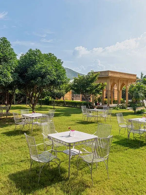 Pushkar hotel with garden
