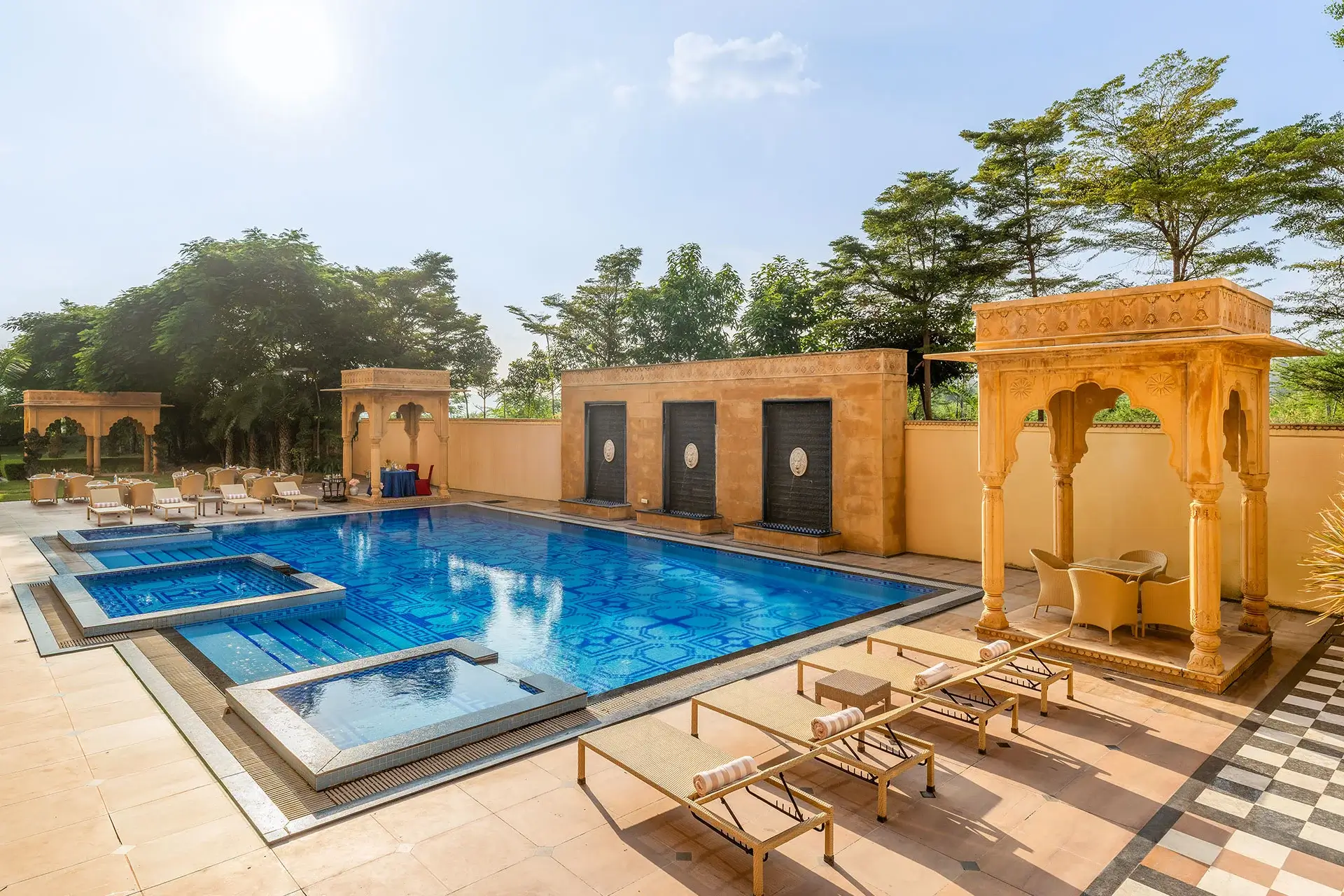 resorts in pushkar with swimming pool